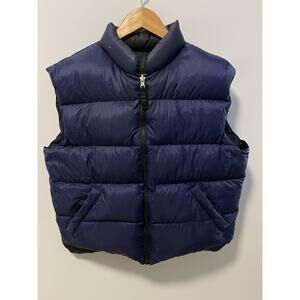 Back Country Mountaneering Men's Down Reversible Vest M Back /Blue